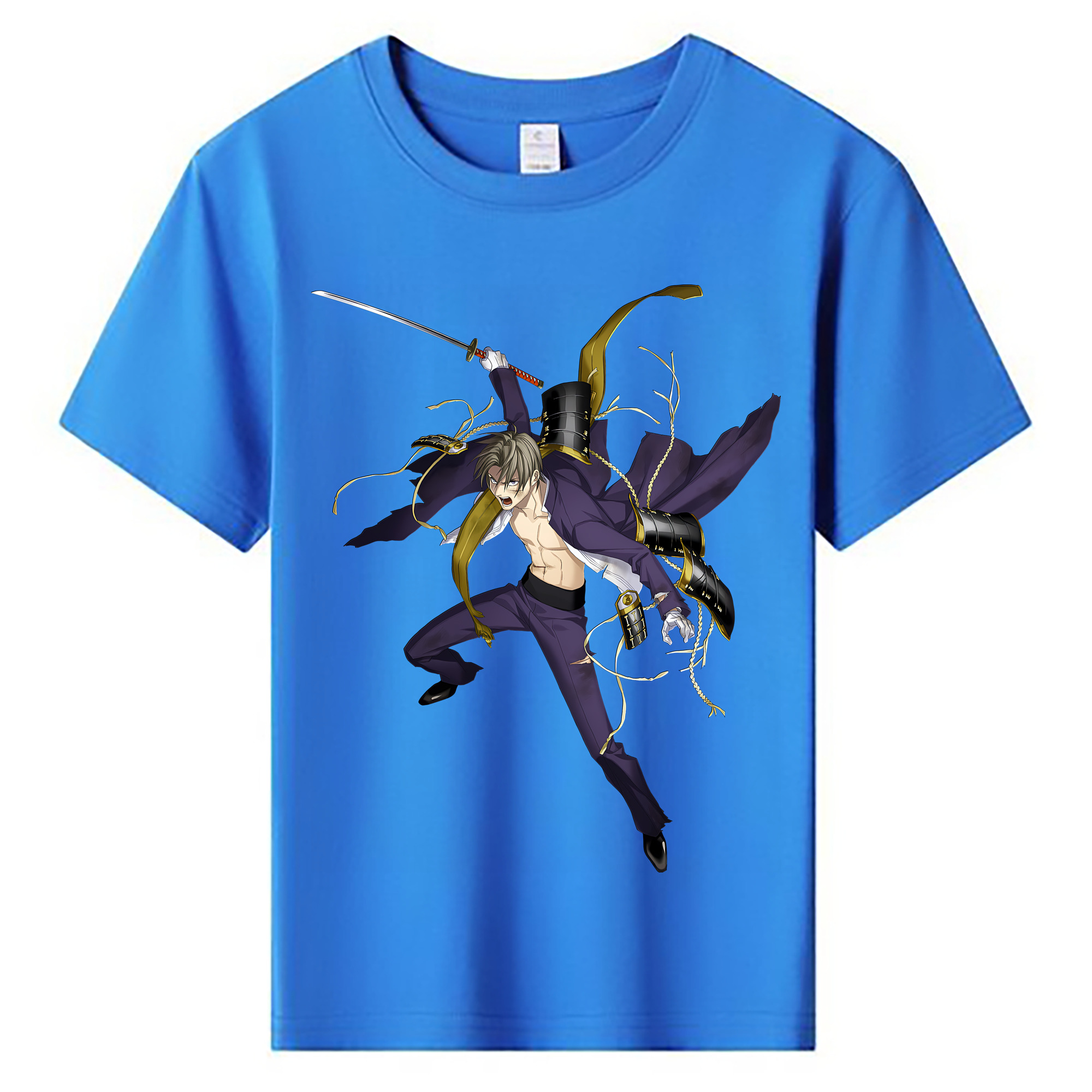 （画像用） 刀剣乱舞 Touken Ranbu 綿100％キッズTシャツ（フロントプリント）